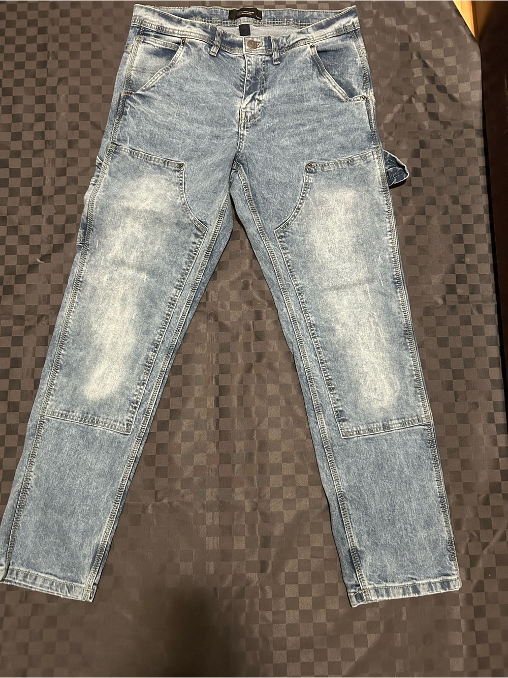 Carpenter jeans with hammer holder